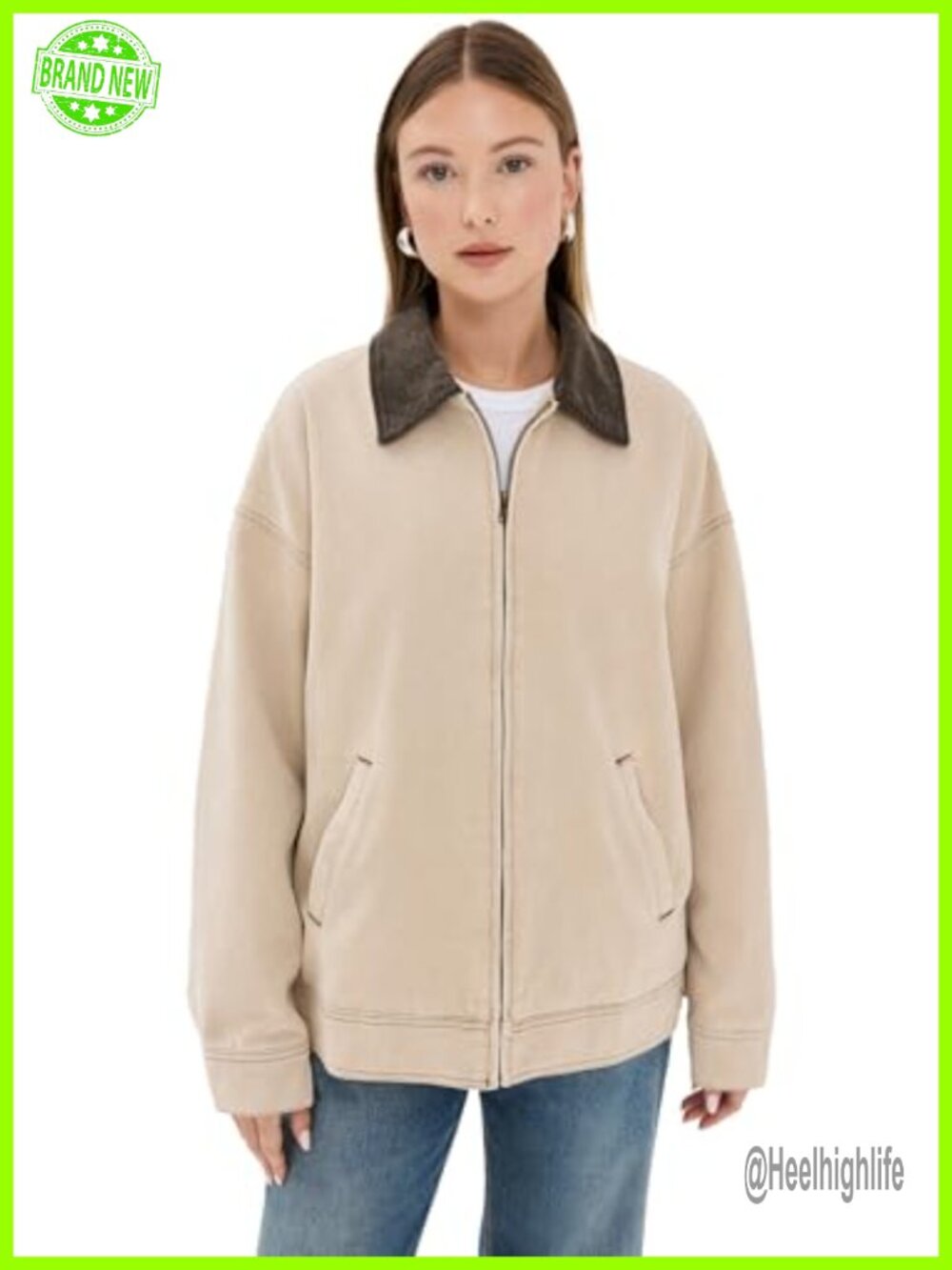 Lioness Women's Workwear Barn Jacket Cotton Canvas Corduroy Trim
